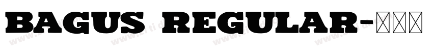 Bagus Regular字体转换
